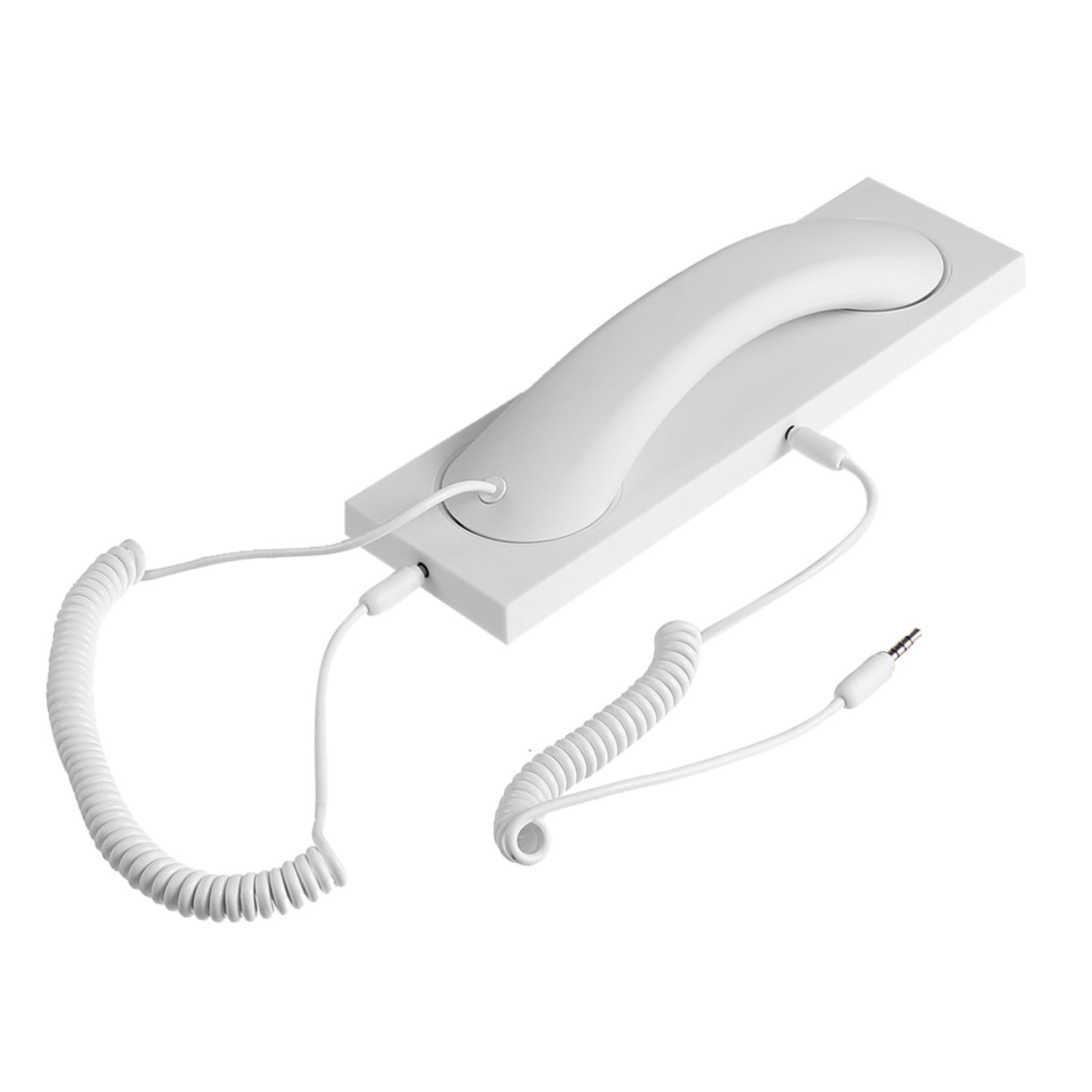 Auricular telefónico retro DOITOOL blanco con diseño ergonómico para ordenador 8