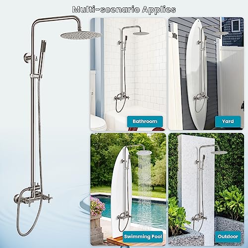 Gotonovo Outdoor Shower Faucet SUS304 Shower Fixture