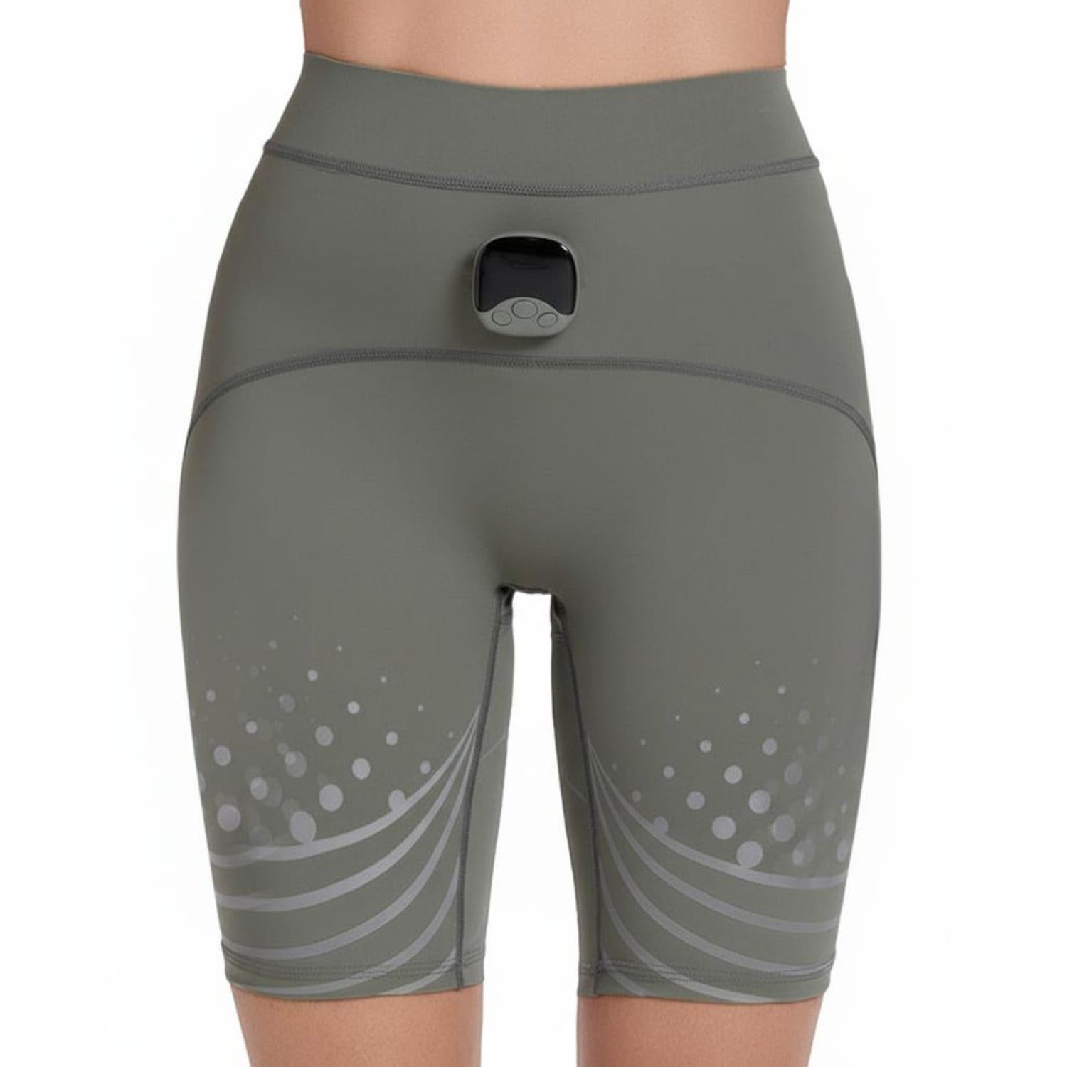 Wearable Design EMS Hip Toner Shorts Lightweight & Comfortable Body Shaper Rechargeable Fitness Gear LCD Display for Women, Men, Home Workout, Gym, Gray, Chinese-picture-28
