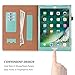 iPad Pro 12.9 (Compatible with 2017 and 2015 Model) Case, WWW [Luxury Laser Flower] Premium PU Leather Case Protective Cover with Auto Wake/Sleep Feature for iPad Pro 12.9 (Both 2017 and 2015) Green