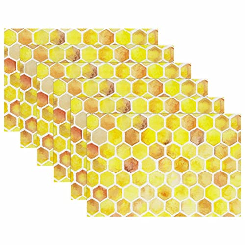 Sets de table nid d'abeille de haute qualité, texture moderne et thermorésistante