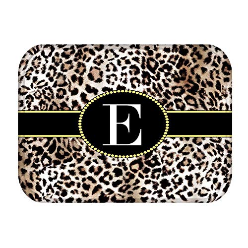 Leopard Muster Brief Küche Eingangstür Matte Teppich Alphabet Innen Fußmatten Rutschfester Teppich A5 40x60cm