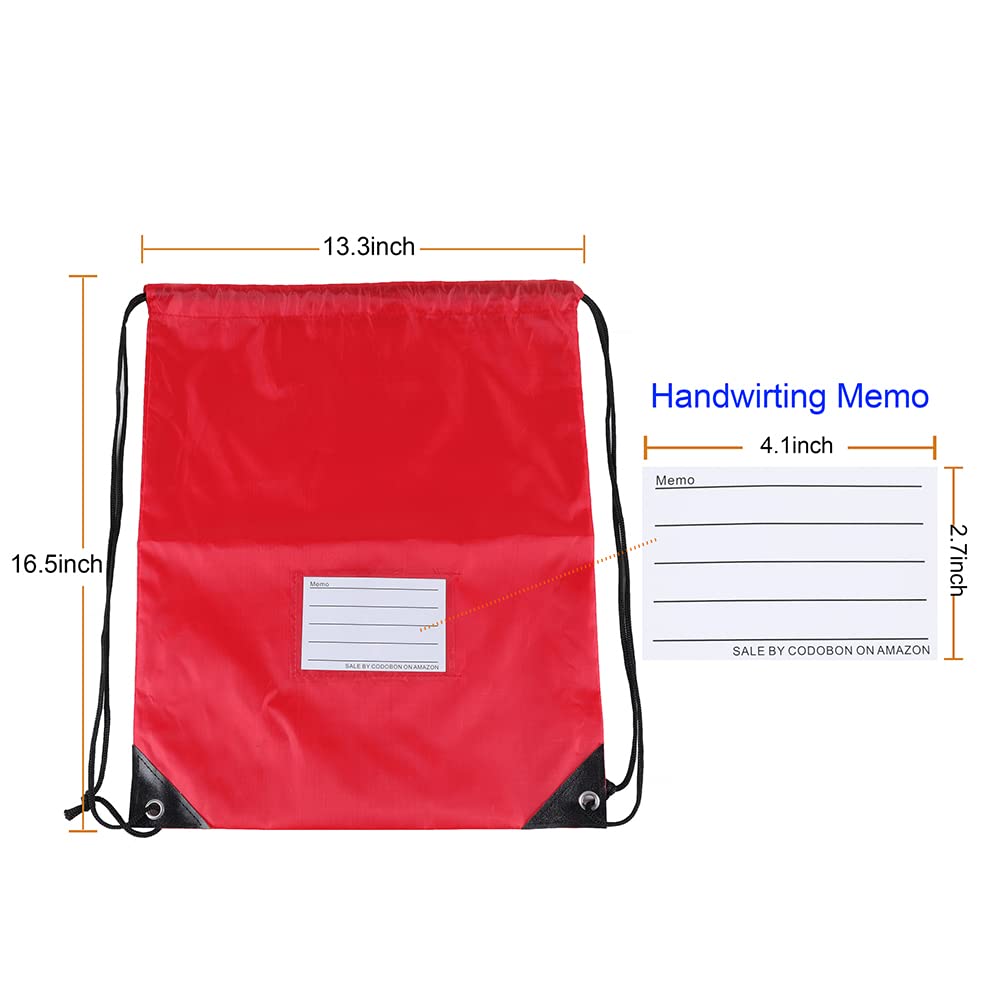 20 Pcs Drawstring Bags,Bulk Draw String Backpack, Gym Sports Cinch Bag Sackpack, 10 Colors