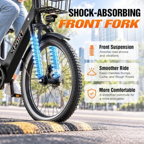 ASKGO Electric Bike for Adults - 1000W Peak Mountain E Bike with Basket image 6