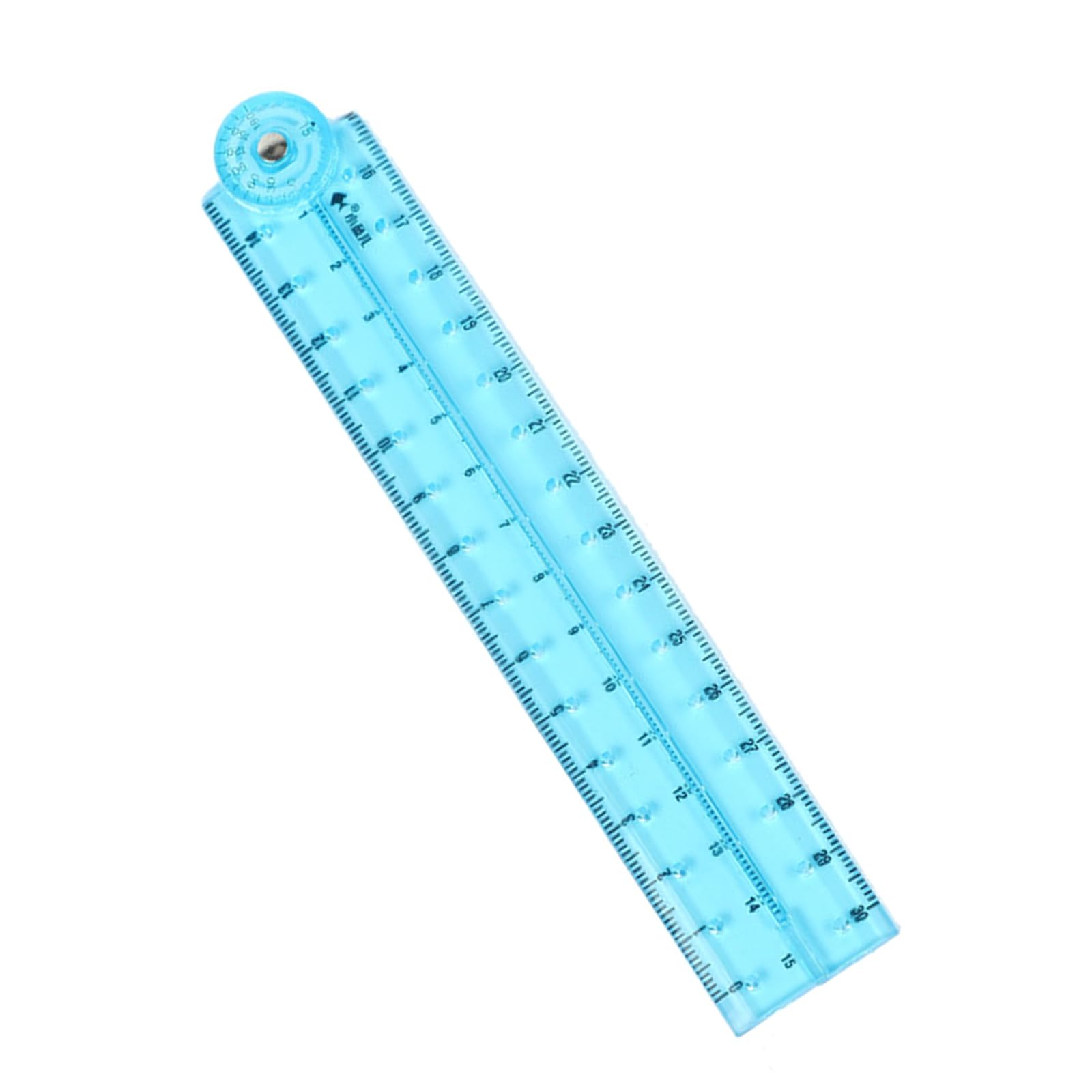 Clear Folding Ruler Measuring Length 0-30cm Centimeters Scale Math Drawing Ruler Measuring Tool for Drawing Flexible