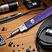 350mAh Thread Soldering Iron Kits-3 Gear Adjustable Voltages,Cart Battery Pen with USB Rechargeable Battery, Portable Solder Welding Tools for Home Appliance Repair (Purple)
