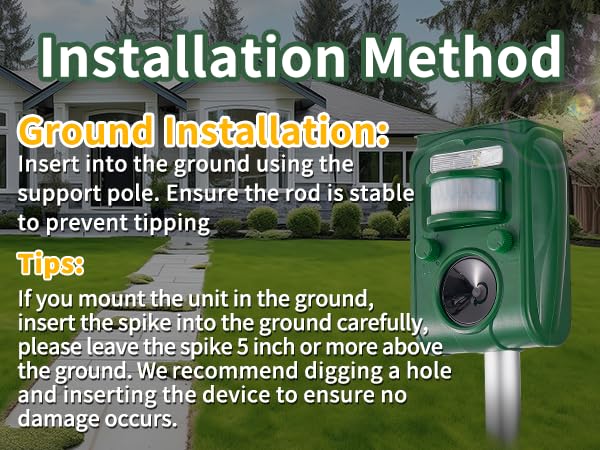 Solar Animal Skunk Dogs Cats Repeller Animals Away Dog Repellent Outside for Field Yard Garden 21