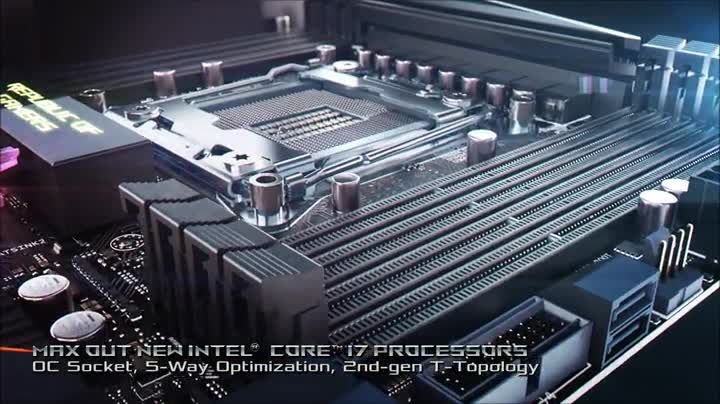 ASUS LGA2011 5-Way Optimization SafeSlot ATX Motherboard ROG Strix