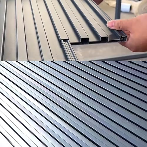 Panneaux de toiture métalliques, Panneau de toiture en Aluminium connectable pour véranda - tôles métalliques ondulées à Double paroi isolées pour...