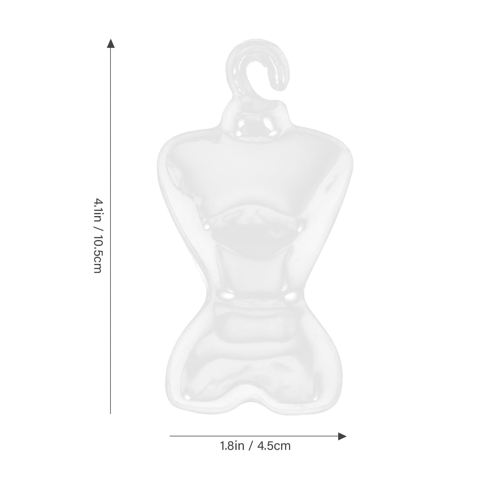 Ciieeo 300 Pcs Transparent Coat Hanger Doll Form Hanger Doll Clothes Hanger Doll Display Stand Mannequin Hanger Doll House Hangers Doll Dress Supports Wardrobe Child Chic Plastic