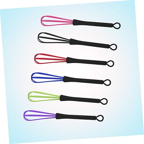 Miniatura 8 de FRCOLOR 12 piezas de herramienta de peluquería mezclador de color para peluquería mini batidor de silicona herramienta de tinte eléctrico para el