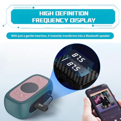 Receptor Bluetooth USB para auto con transmisor FM y AUX miniatura 6