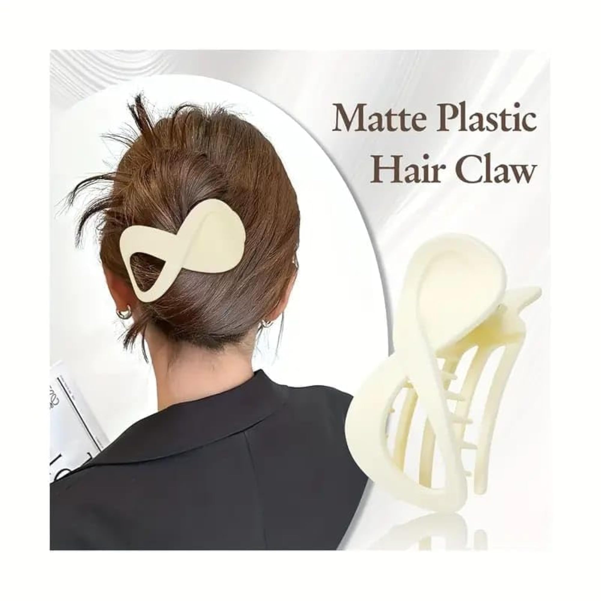 French Style Colorful Claw Clips, Strong Grip for Women