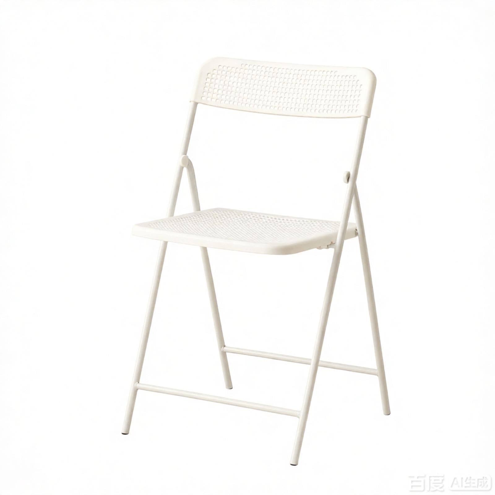 Sedia Pieghevole, Portatile E Impilabile, Ideale Per Interni, Ufficio, Feste E Picnic.(bianca)