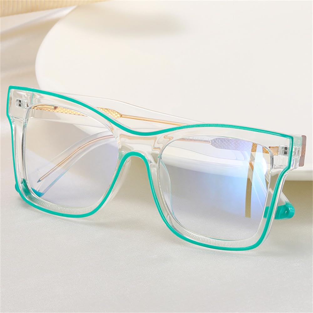 occhiali squadrati donna lenti chiare occhiali montatura donna acetato rosa trasparente