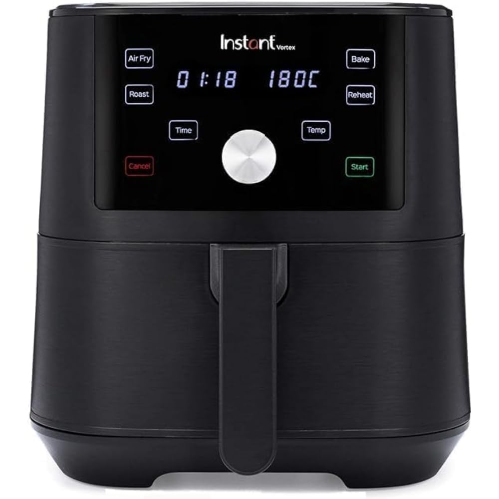 Instant Vortex 4-in-1 Digital Air Fryer, Health Air Fryer, Bake, Roast and Reheat, 1700W of Power – 5.7 Litre
