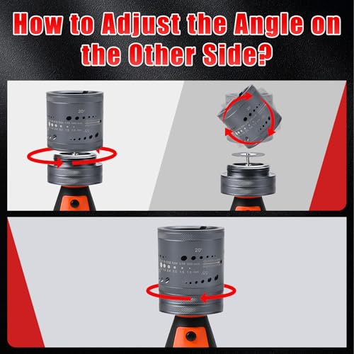 Elektrodenschleifer für WIG Schweißen, 6 Größen, 8 Winkel, WIG-Schweißrotationswerkzeug mit flachem Schleifblock Abtrennschlitz, 10 scheiben, 3 CNC-Dorne