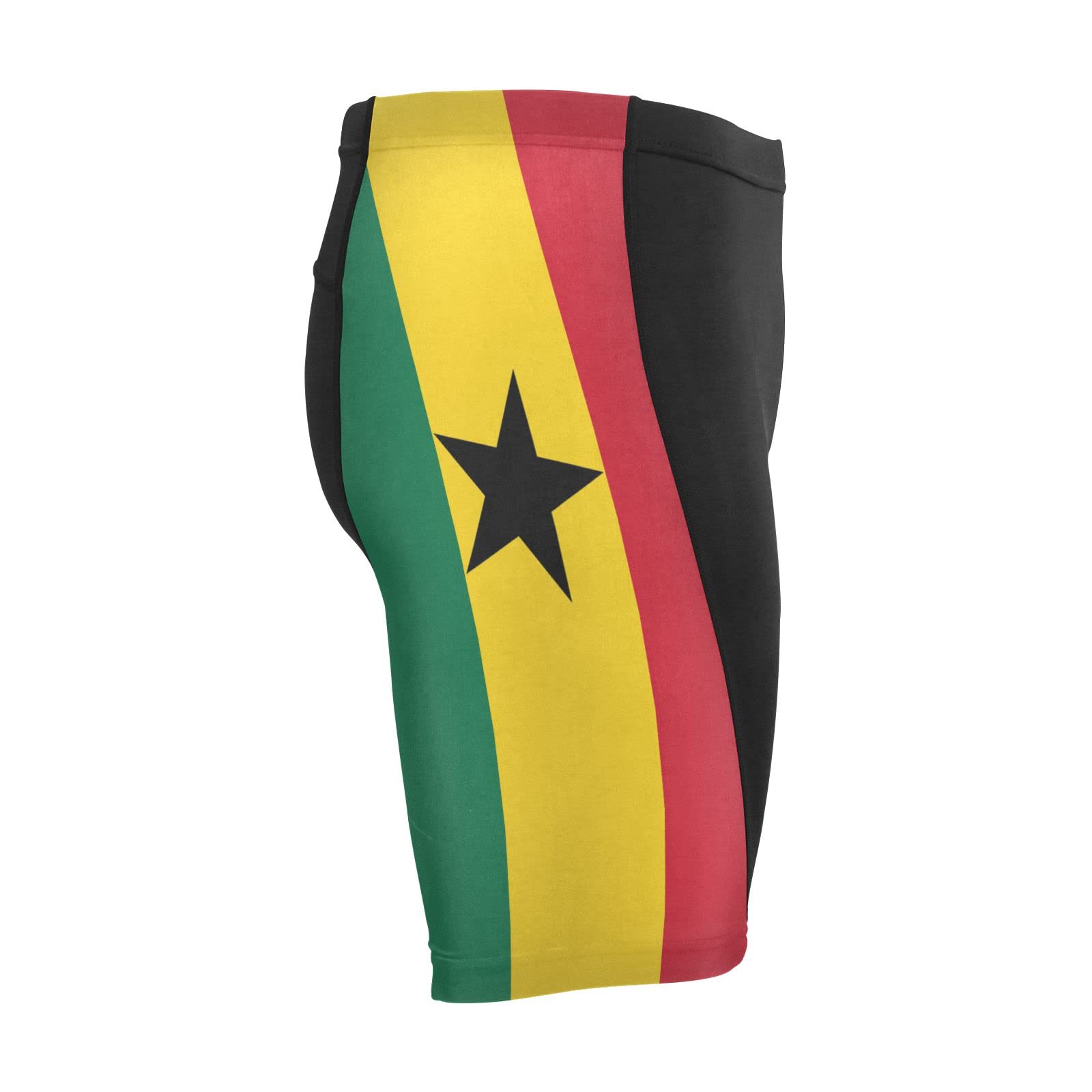 Ghana Flag Men's Bike Shorts Padded Cycling Bicycle Biking Shorts Tight Multicolor