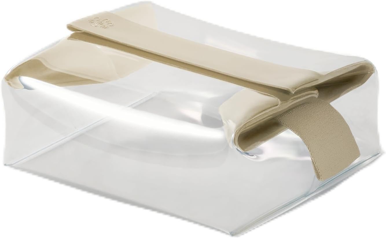 Parcel - Clear Dopp Kit with Magnetic Closure - Durable and Leak-Resistant Travel Toiletry Kit - TSA-Compliant & Modular Design - Small Hygiene Bag for Travel Essentials - 1 Qt