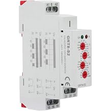 GRT8S2 Mini Asymmetric Cycle Timer, ON/Off Repeat Cycle Time Relay AC/DC 12-240V, Time Delay Relay 240V, 0.1S to 100 Days, SPDT Timer