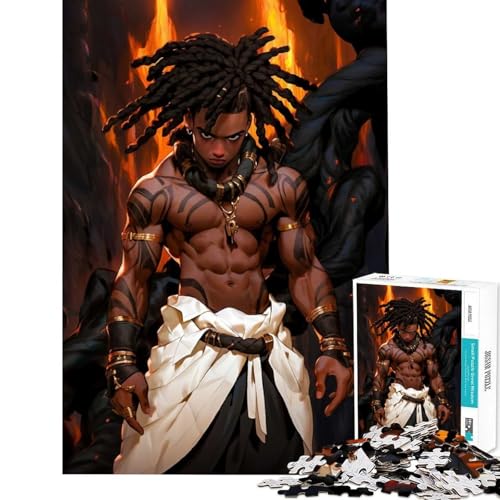 Rompecabezas de 1000 Piezas para Adolescentes God of War Actividades Divertidas para Hacer en casa decoración Juego de ingenio Apto para Mayores de 14 años 38x26cm