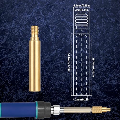 Image of 8 Pcs Heat Set Insert Tool, Soldering Iron Tips Threaded Inserts M2 M2.5 M3 M4 M5 M6 M8 Soldering Tools Installation Kit Press Tool for Connecting 3D Printer and Plastic Components