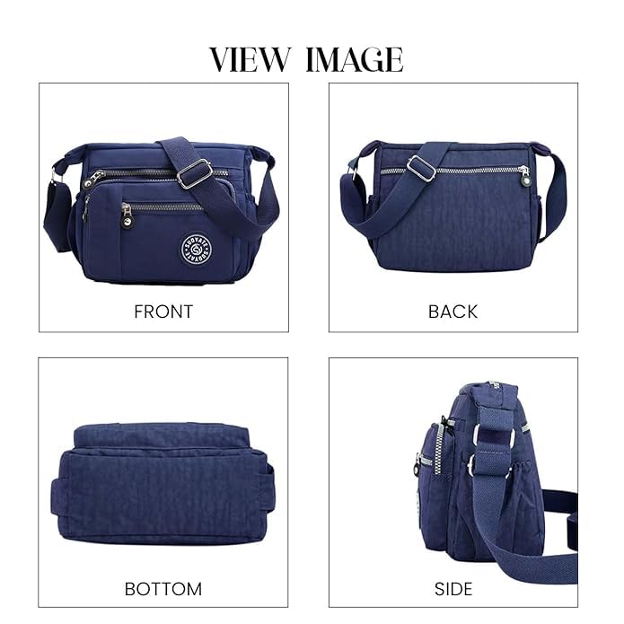 Image of ketmart Crossbody Bags Waterproof for Women Handbags Shoulder Bag with Adjustable Strap Women's Crossbody Purses polyester Fabric.