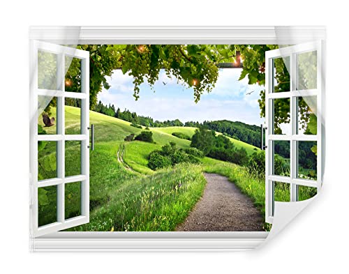 Tapeko Fototapete 3D Effekt Landschaft | Vliestapeten Premium 260x180 cm |...