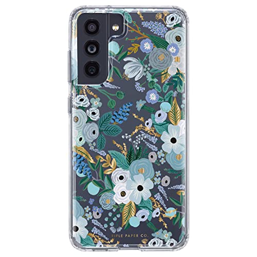 Coque Samsung S21 FE 5G Rifle Paper Co Garden Party bleu anti-choc