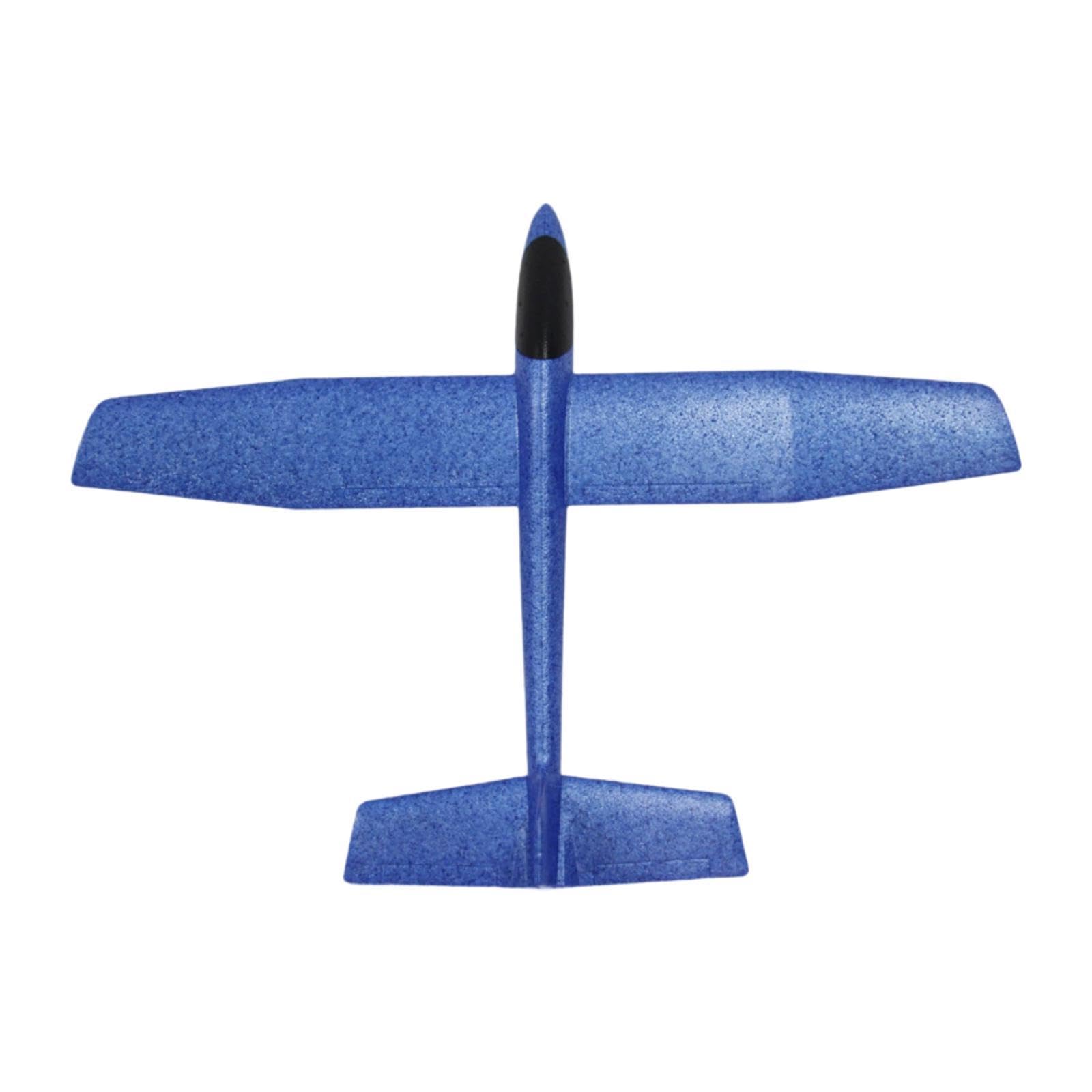 Planeador de Juguete, Avión de Espuma de Lanzamiento Manual, Modificable, Aerodinámico, Fácil de Usar, Materiales, Adecuado para Juegos Infa, Azul