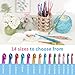 Coopay Crochet Hooks, 5mm Ergonomic Crochet Hook with Floral Plastic Grips, Stylish and Unique, Ideal for Crocheting Blankets, Dolls, Shawls, Hats, Scarves (H-5.0mm)