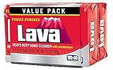 Lava Heavy-duty Hand Cleaner Pumice Powdered, 3 Value Packs (6 Bars)