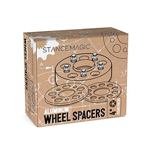 4Pcs 25Mm (1 Inch) - 4X4.25 Wheel Spacers (4X108, 73.1Mm Bore, 12X1.5 Studs Nuts) Compatible With Ford Contour Escort Focus Mercury Cougar Mystique (See Description For Specific Years) #TOP5