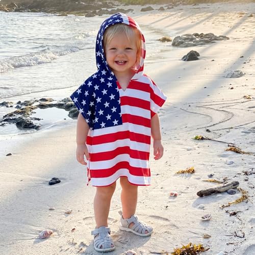 Image of Toddler Little Girl Swim Cover Up Beach Towel kids Bathing Suit Cover Ups Swimsuit Summer Baby Beach Essentials