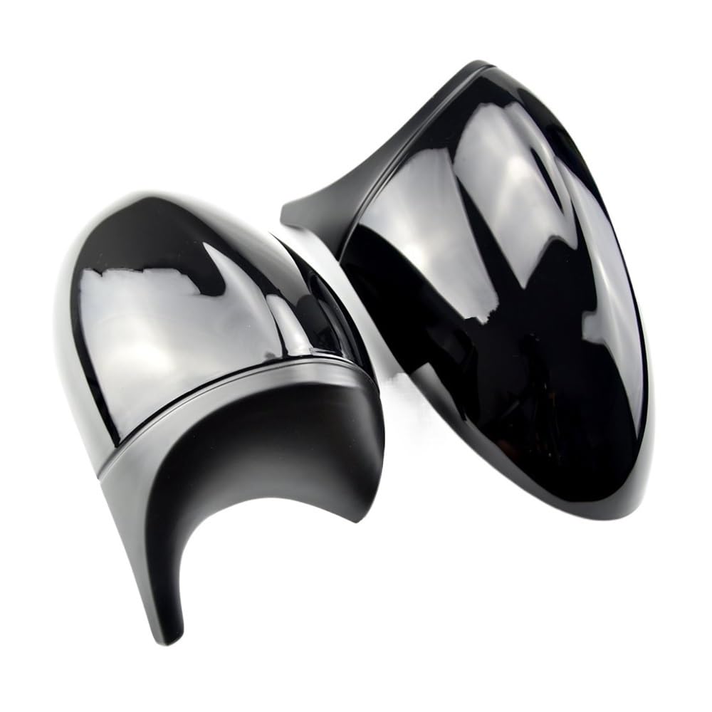 Espejo Retrovisor Coche 2x Cubierta Espejo E90 Puerta Lateral Coche Vista Trasera Tapa Cubierta Del Espejo Lateral Para BMW E90 E91 2005-2007 E92 E93 2006-2009 (Color : Bright black)