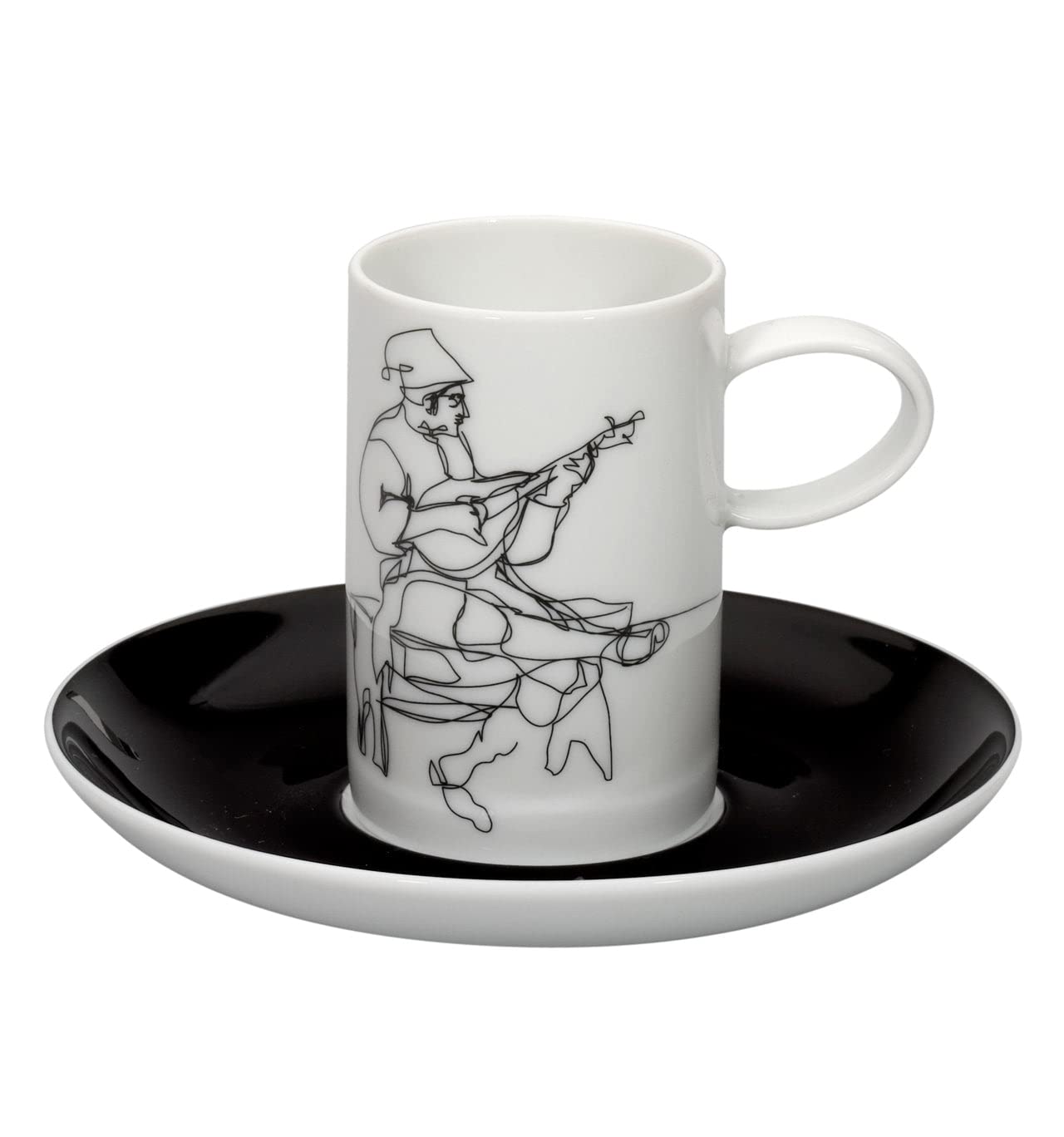 Amazon.com | Vista Alegre Fado - Set 4 Coffee Cups & Saucers: Cup