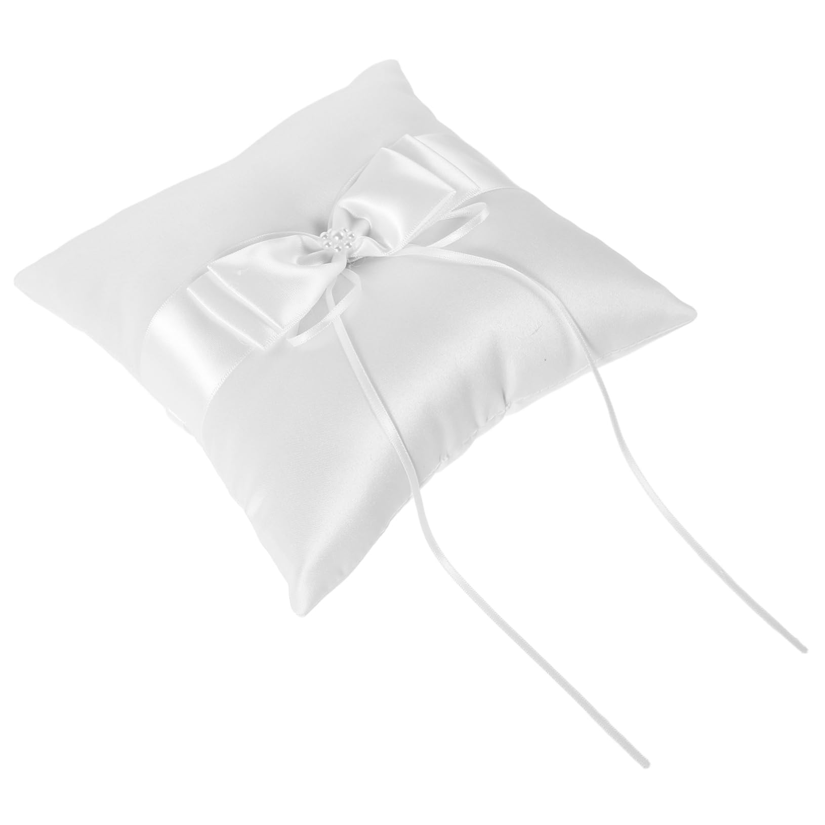 minkissy Elegant European Wedding Pillow Holder Satin for Ceremonies Engagements Parties Unique Keepsake for Brides and Grooms