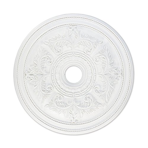 Image of Livex Lighting 8210-03 Ceiling Medallion, White, 0.1 x 0.1 x 1.5 | Dimensions: 0.1 x 0.1 x 1.5