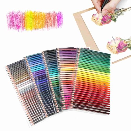 Lápices de colores sin roturas de 160 tonos a base de aceite para tus dibujos 5