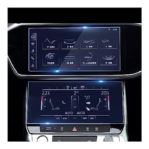 Écran GPS Audi A6 A7 C8 sans rayures avec ce film protecteur en verre trempé double