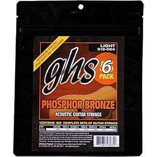 GHS S325-5 Jeu de cordes pour Guitare acoustique 12-54 Light - Les Beatles, Paul McCartney, John Lennon, RIngo Starr, George Harrison