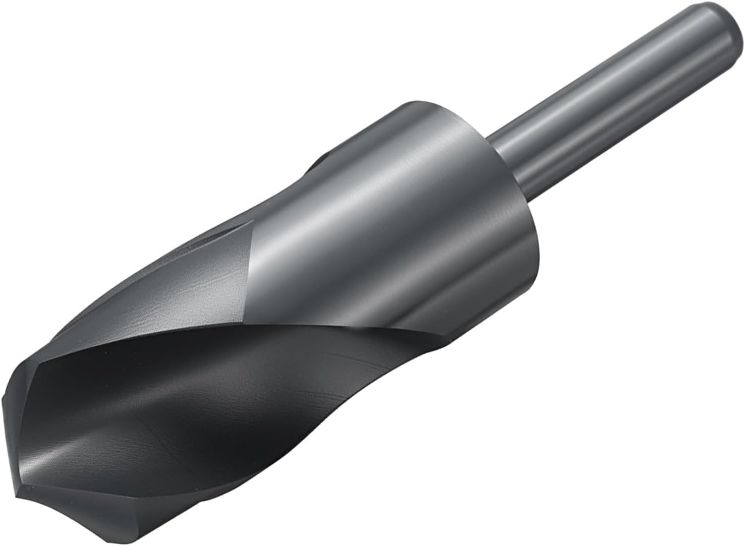 uxcell 36mm Drill Bit 1/2" Reduced Round Shank 4241 High-Speed Steel Bits Nitriding Black Finish 118°Drill for Light-Duty Machining Acrylic Plastic Wood Soft Metal