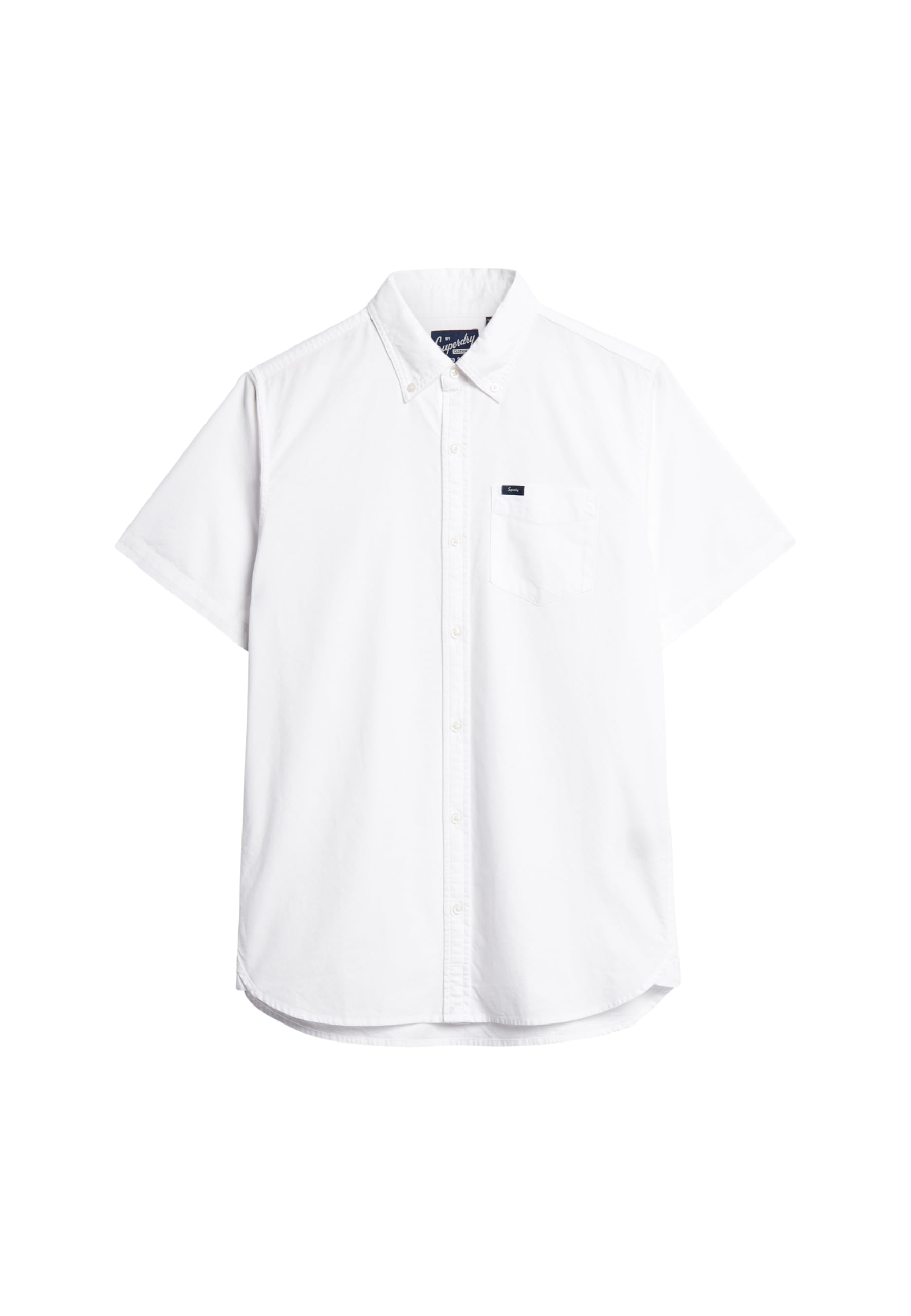 Superdry White Vintage Oxford S/S Shirt Formal Shirt,