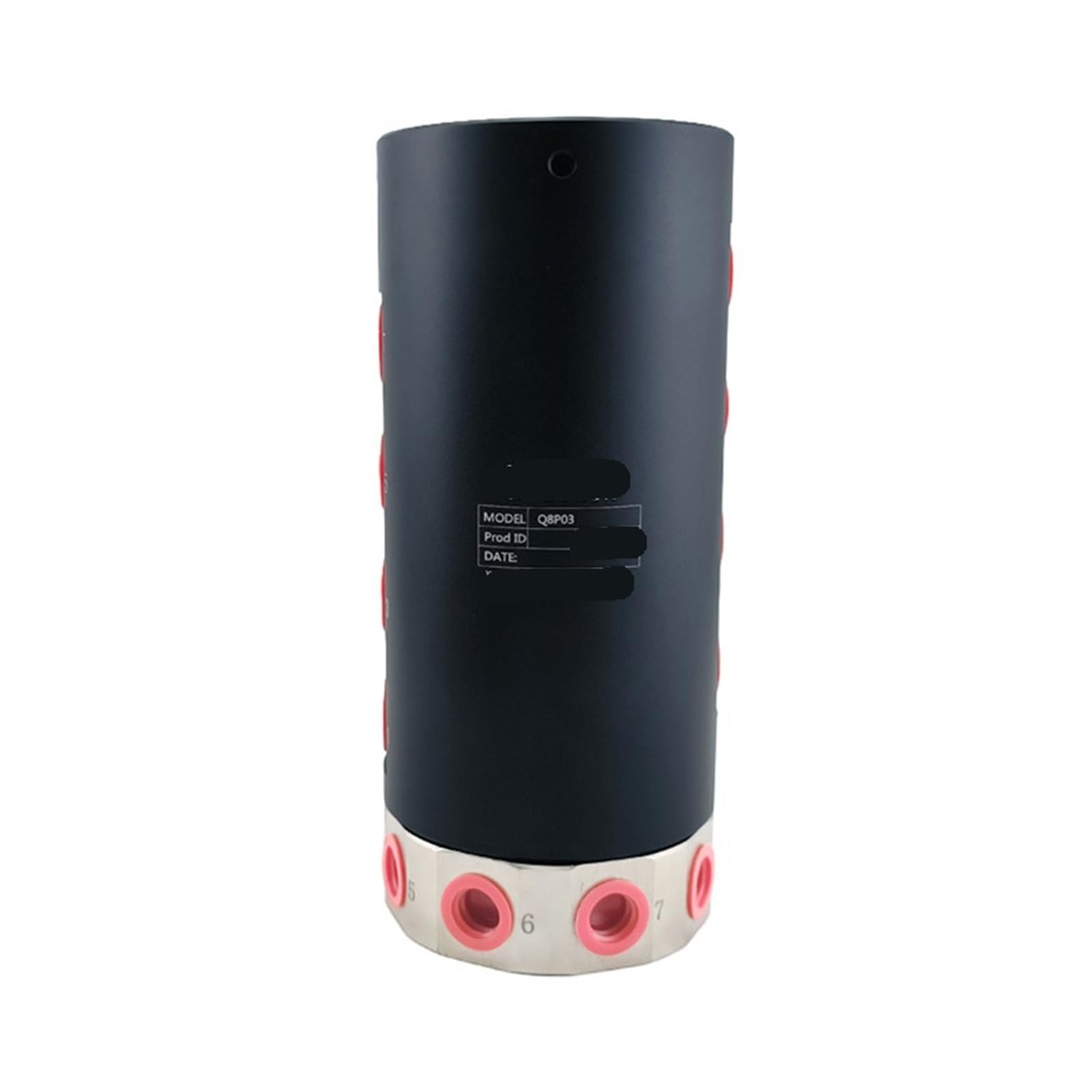Q8P03 8-Eingang 8-Ausgang Gas-Schleifring 360-Grad unbegrenzte Rotation Mehrkanal-Design