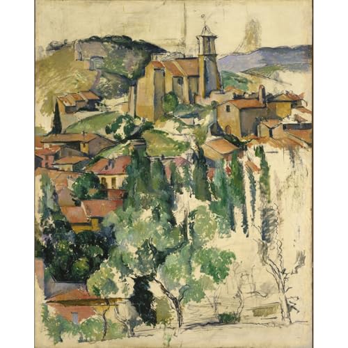 Cézanne Le village de Gardanne impression giclée toile 76x101 cm