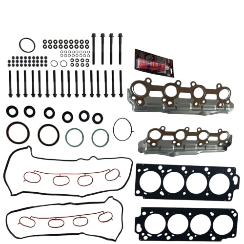 Image of Partsflow Head Gasket Set W /Bolts Compatible With 2005-2009 Toyota Sequoia Lexus GX470 LX470 4.7L 2UZFE
