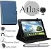 Produktbild Navitech stilvolles rotierbares 10 Zoll Stand Case Cover Hülle in Blau mit Stylus Pen für das Odys IEOS Quad 10.1 Zoll Tablet-PC