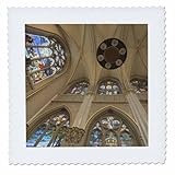 Square dimensions (in inches): 6 L x 6 W, image dimensions (in inches): 4 L x 4 W 100% poloyester; image is soft to touch. Made in USA Edges have pinking shear cut Image will not fade with washing. Image not a transfer, part of material