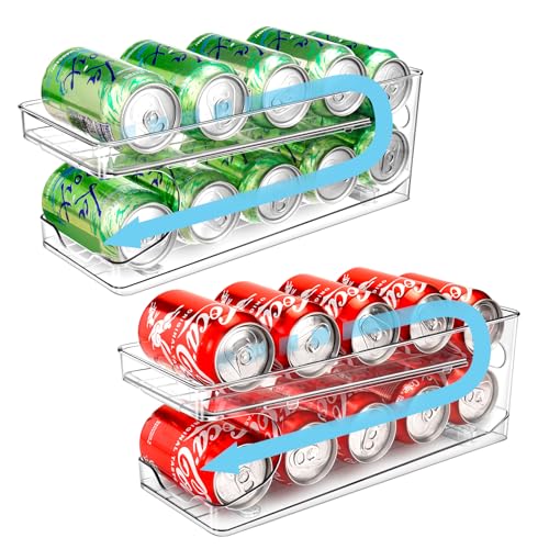 Catálogo para Comprar On-line Frigoríficos estándar . 43 BingoHive 2 Rodante Organizador De Latas Para Nevera Dispensador Latas Frigorífico Refrigerador Cocina Despensa Almacenamiento 10 latas de tamaño estándar de 330ML Cerveza Soda...