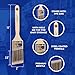 Pro Grade 2 Inch Angled Paint Brush (3 Pack) – Professional Angle Sash Brushes for Cutting in Trim, Walls, Cabinets & Detail Work – Works with Latex & Oil-Based Paint